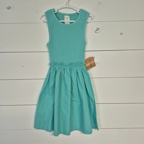 thereabouts Other - Thereabouts Girls Sleeveless Pool Blue Ribbed Bodice Dress  4/5